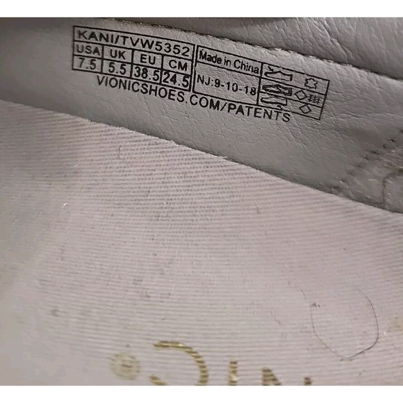 Vionic Suede Splendid Kani Loafer Women 7.5 Grey Laser Cut Shoes Msrp $130 #74 - Picture 4 of 6